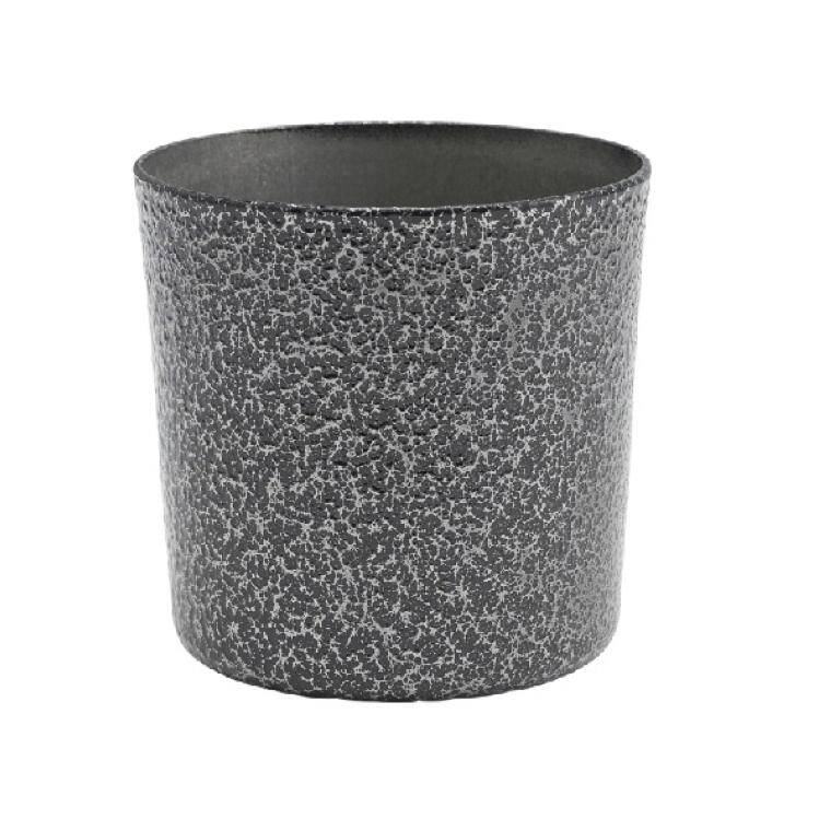 Table Presentation STAINLESS STEEL SERVING CUP 8.5 X 8.5CM HAMMERED SILVER cap. 420 ml