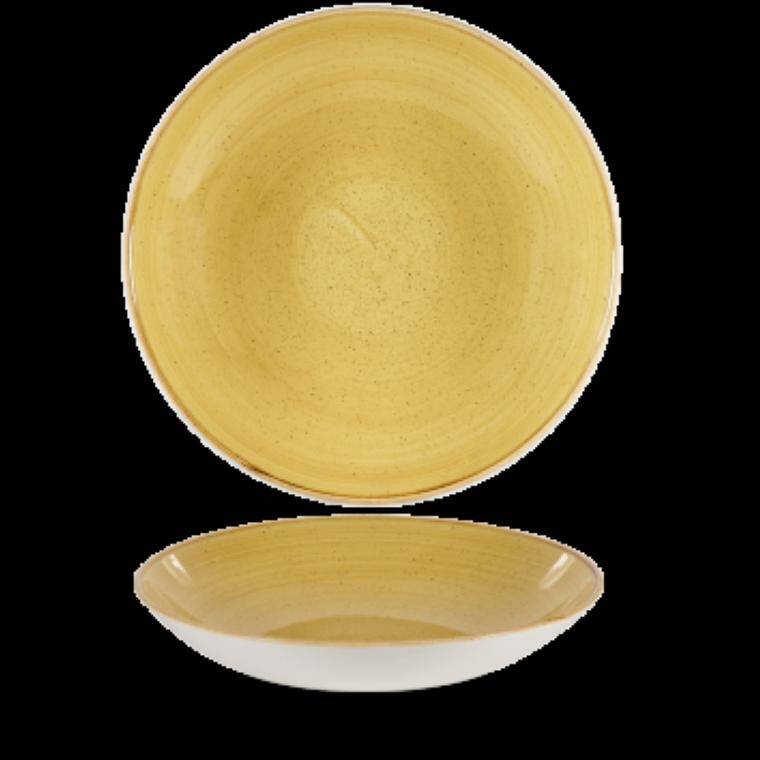 STONECAST MUSTARD Large Coupe Bowl cap. 2,4 l