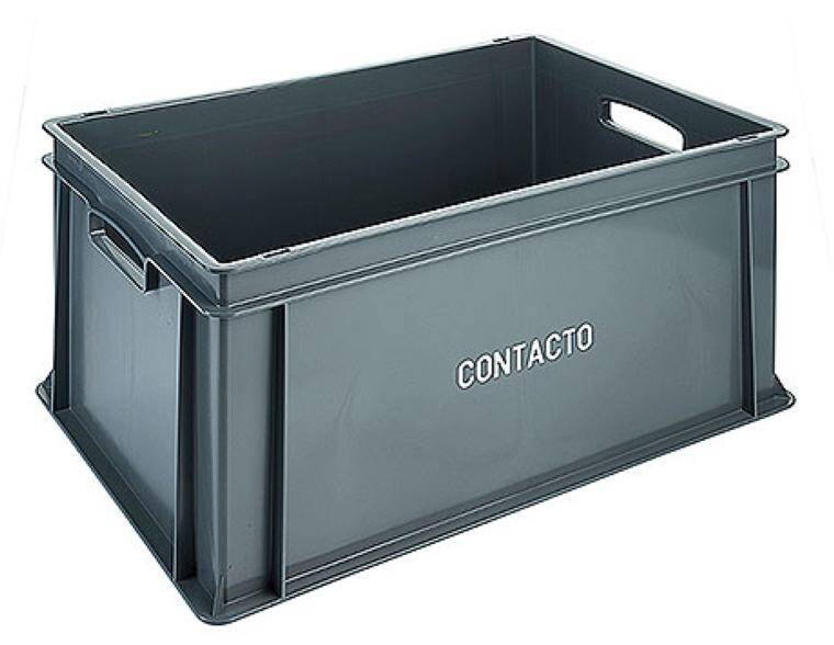 TRANSPORT BOX WITH GRIP HOLES, INSIDE: 56.5 X 36 C 400x mm