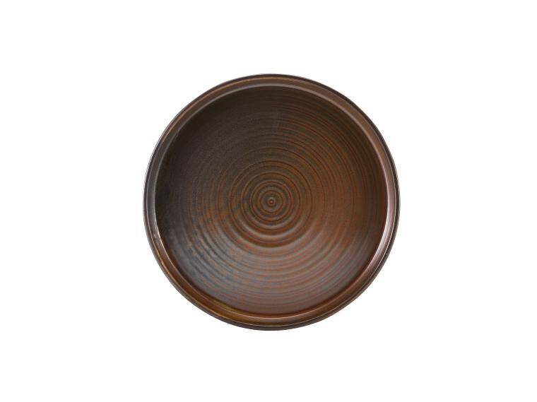 TERRA RUSTIC COPPER TERRA PORCELAIN RUSTIC COPPER PRESENTATION PLATE diam. 260 mm