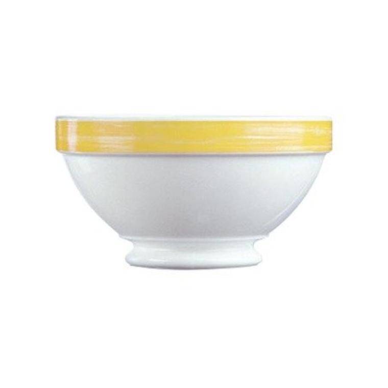 BRUSH YELLOW FOOTED SOUP BOWL cap. 510 ml