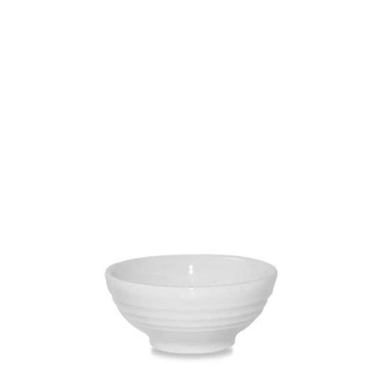 WHITE Ripple Snack Bowl 6oz cap. 170 ml