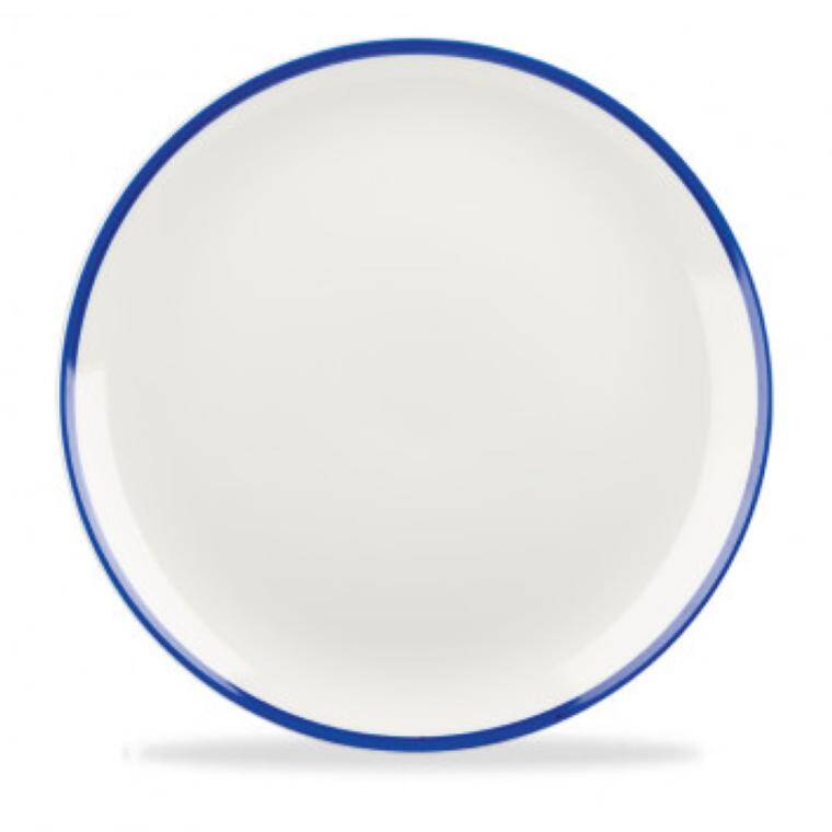 RETRO BLUE Large Coupe Plate diam. 288 mm