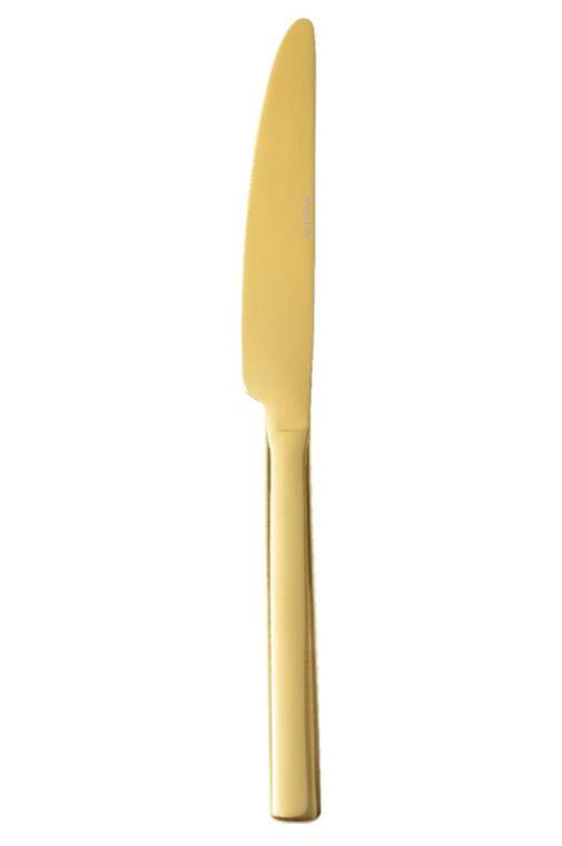 PRATO GOLD TABLE KNIFE - SET 12PCS 230 mm  CENA DO WYPRZEDANIA STOKU