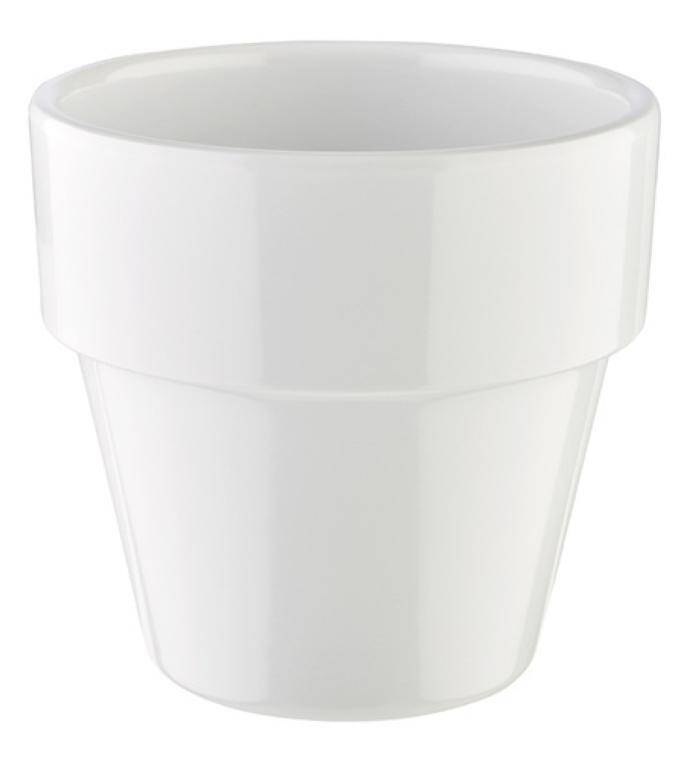 AB-84473 FLOWER POT MISKA 30CL BIAŁ.