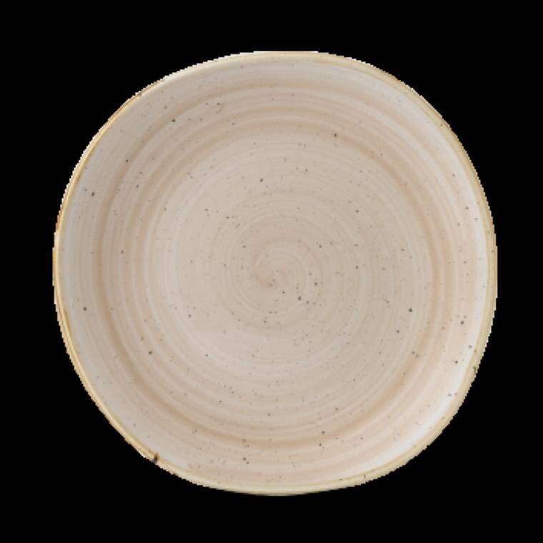 STONECAST NUTMEG CREAM Organic Round Plate diam. 260 mm