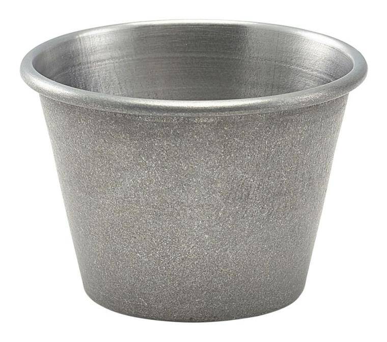 Table Presentation 2.5OZ VINTAGE STEEL RAMEKIN cap. 71 ml