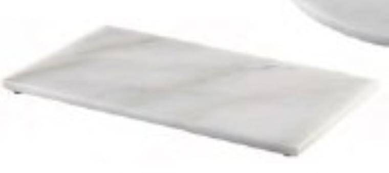 Buffet White Marble Platter 32x26cm GN 1/2 263x321 mm