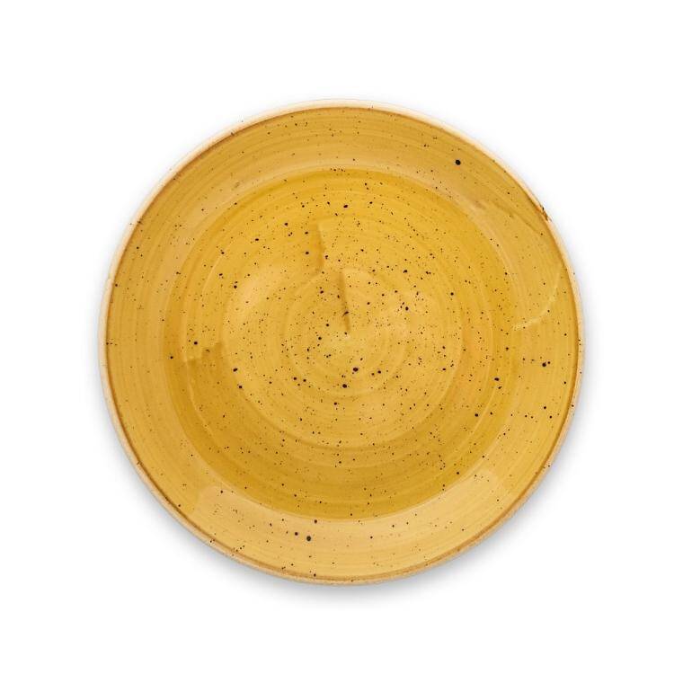 STONECAST MUSTARD Small Coupe Plate diam. 165 mm