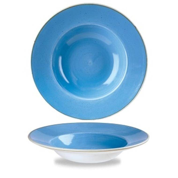 STONECAST CORNFLOWER BLUE MISKA SZER. RANT 468 ml; śr 280 mm; w. 37 mm; sz. 280 mm; CH-SCFSVWBL