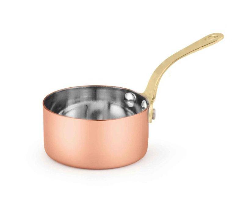 CHARMS, SAUCE POT, 1 HANDLE, COPPER, cap. 60 ml; diam. 55 mm; h. 30 mm