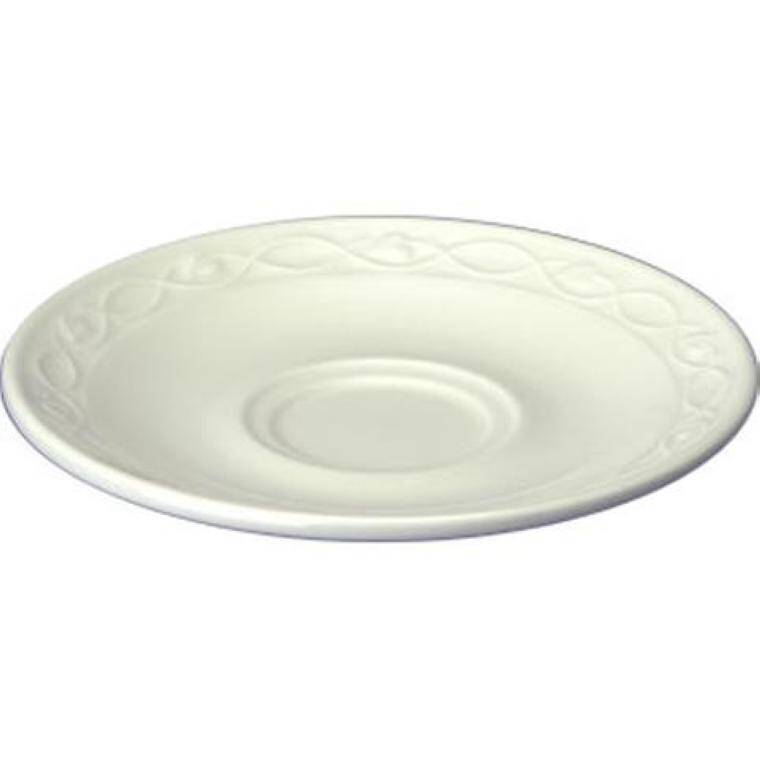 CHATEAU WHITE Mocha/Coffee Saucer diam. 136 mm  Discontinued - Endeavour to supply until Dec 2024