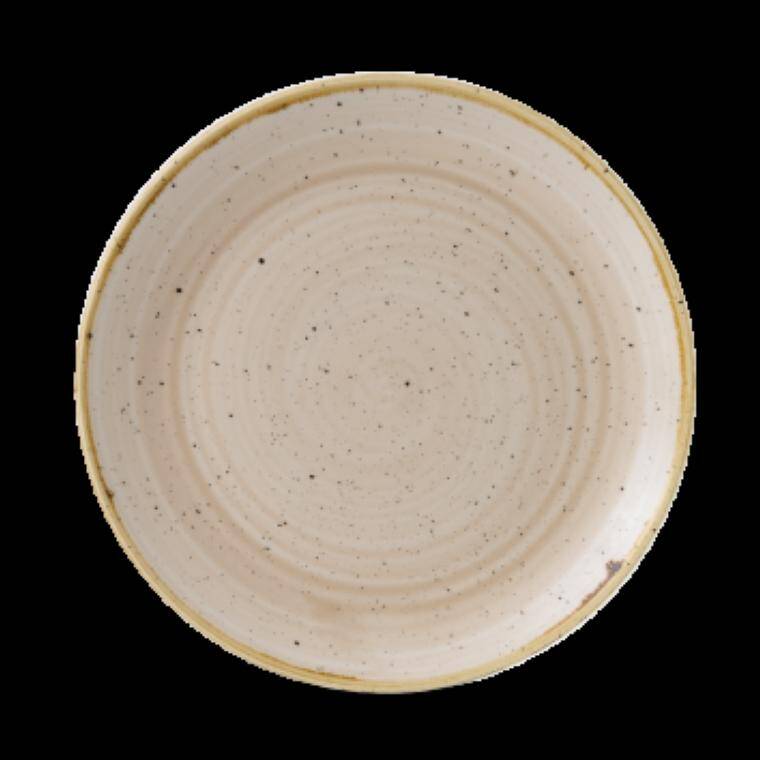 STONECAST NUTMEG CREAM Medium Coupe Plate diam. 210 mm