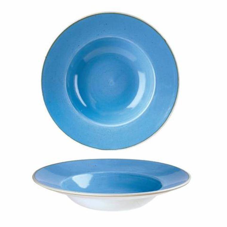 STONECAST CORNFLOWER BLUE MISKA SZER. RANT 284 ml; śr 240 mm; w. 37 mm; sz. 240 mm; CH-SCFSVWBM