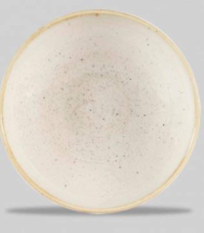 STONECAST NUTMEG CREAM MISKA COUPE poj. 426 ml; śr 182 mm; wys. 30 mm; szer. 182 mm; CH-SNMSEVB7