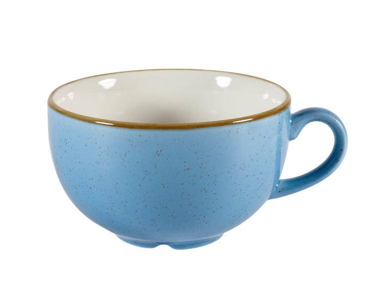 STONECAST CORNFLOWER BLUE CAPPUCCINO CUP cap. 340 ml