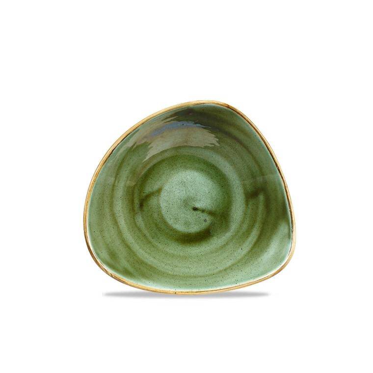 STONECAST SAMPHIRE GREEN Triangle Bowl cap. 600 ml