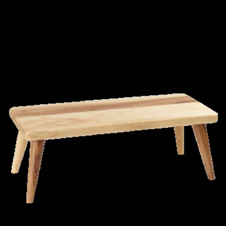 WOOD Rectangular Large Stand 427x184 mm