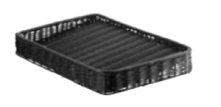 EVENTO BLACK RECTANGULAR BREAD BASKET 540x340 mm