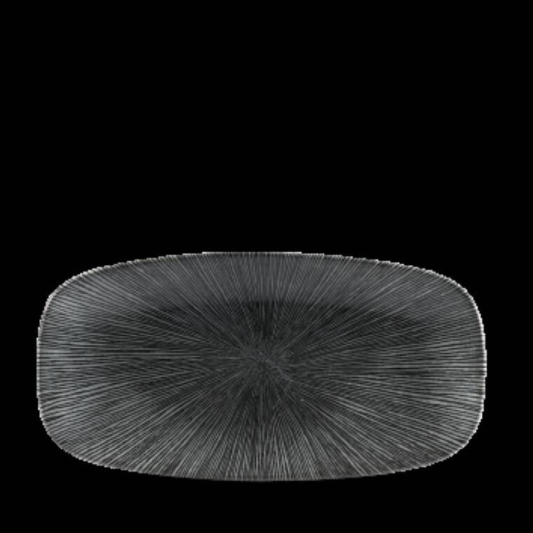 STUDIO PRINTS AGANO BLACK CHEF'S OBLONG PLATTER 153x298 mm