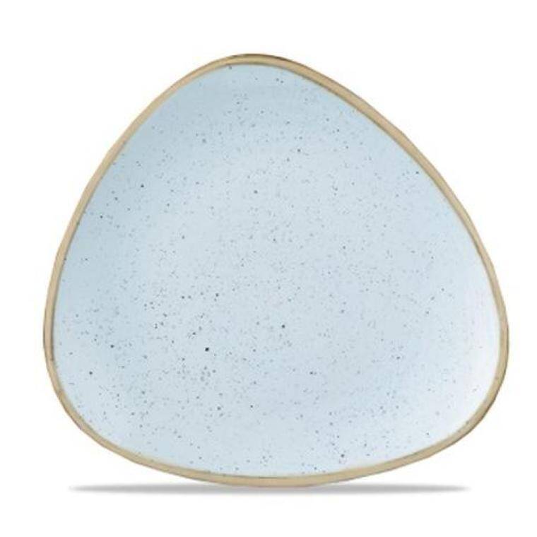 STONECAST DUCK EGG Triangle Plate diam. 265 mm