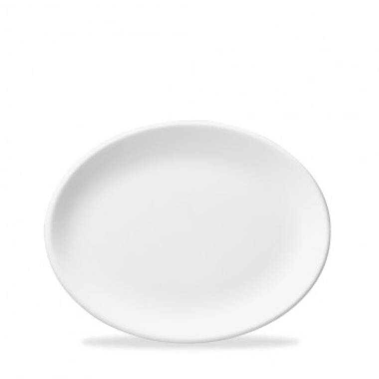 WHITE Oval Plate/Platter 280x280 mm