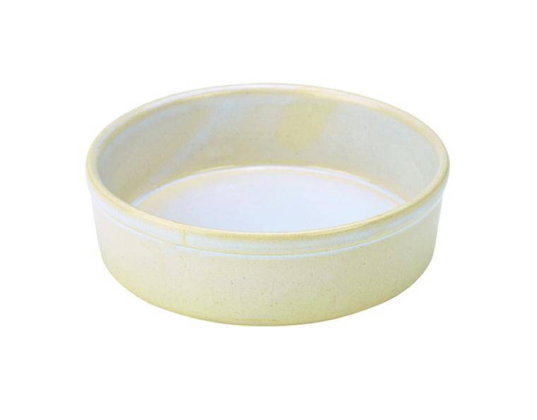 TERRA STONEWARE RUSTIC WHITE TAPAS DISH ( PRODUCT DISCONTINUED ) diam. 145 mm  MAGAZYN UK