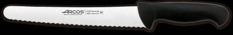 2900 PASTRY KNIFE BLACK (SERRATED) 250 mm