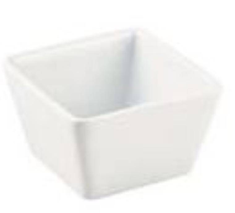 Porcelain Genware Porcelain Square Dish 8.5 x 5.5cm/3.25 x 2.25