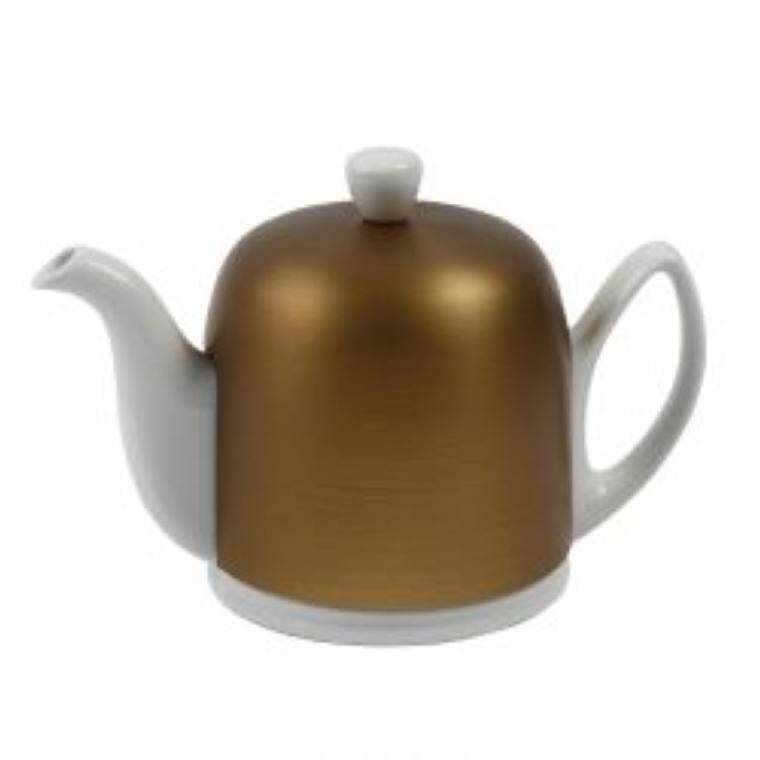 SALAM COLOR Bronze SALAM TEA POT 4 CUPS W/ BRONZE COLOR LID cap. 700 ml