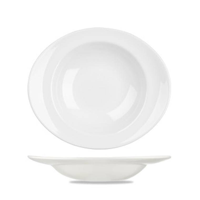 WHITE Oval Pasta Bowl cap. 600 ml