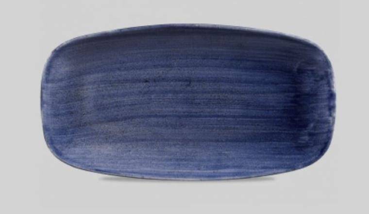 STONECAST PATINA COBALT BLUE CHEF'S OBLONG PLATTER 189x355 mm