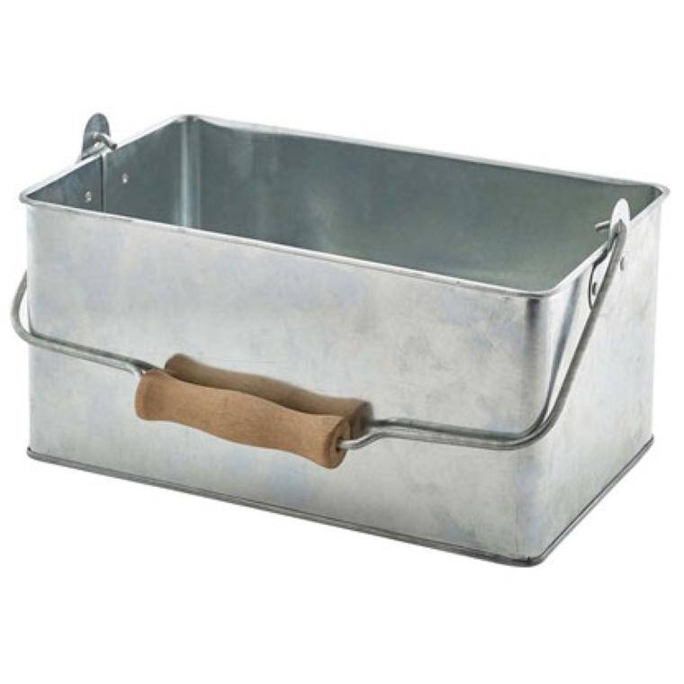 BARWARE GALVANISED STEEL RACTENGULAR TABLE CADDY 155x245 mm