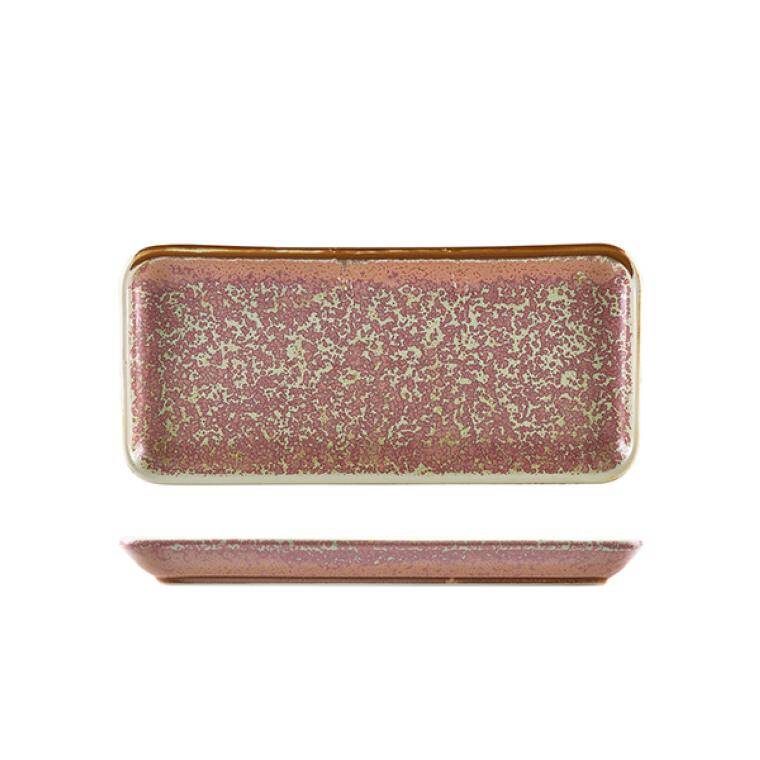 Terra Tableware Terra Porcelain Rose Narrow Rectangular PÓŁMISEK 27 x 12.5cm 125x270 mm