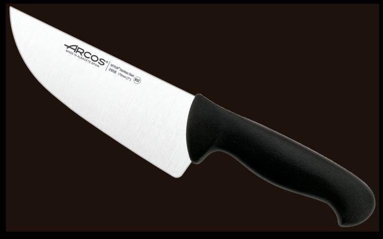 2900 BUTCHER KNIFE WIDE BLACK 170 mm