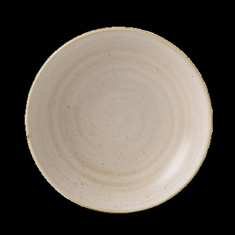 STONECAST NUTMEG CREAM Large Coupe Pasta Bowl cap. 1,136 l