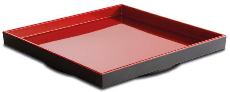 AB-15493 BENTO NACZYNIE 23X23X3CM 45CL CZAR/CZER