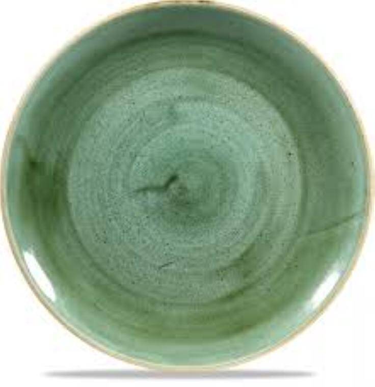 STONECAST SAMPHIRE GREEN Coupe Plate diam. 217 mm