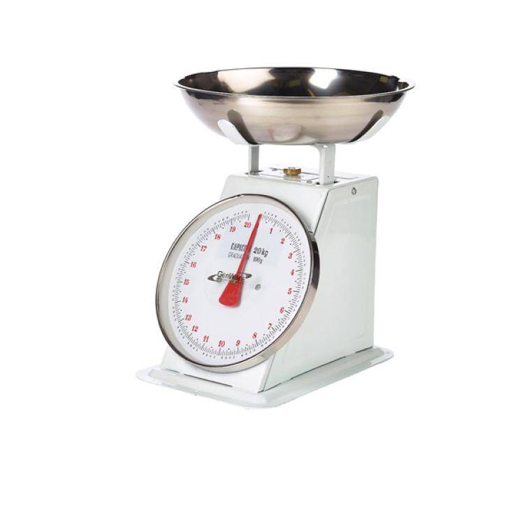 Kitchenware Analogue Scales 20kg Graduated in 50g diam. 250 mm  MAGAZYN UK