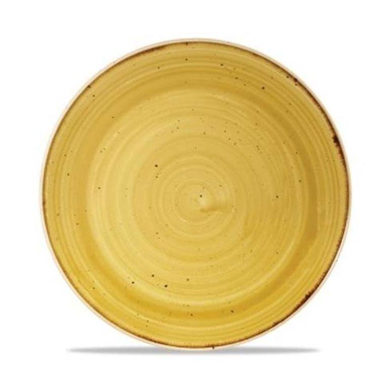 STONECAST MUSTARD Medium Coupe Plate diam. 217 mm