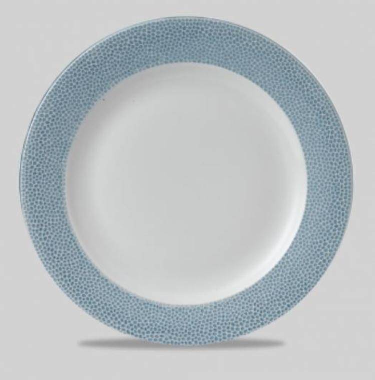 ISLA SPINWASH OCEAN BLUE Footed Plate diam. 305 mm