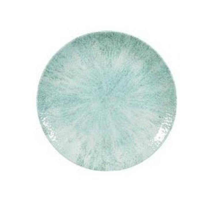 STONE AQUAMARINE Medium Coupe Plate diam. 217 mm