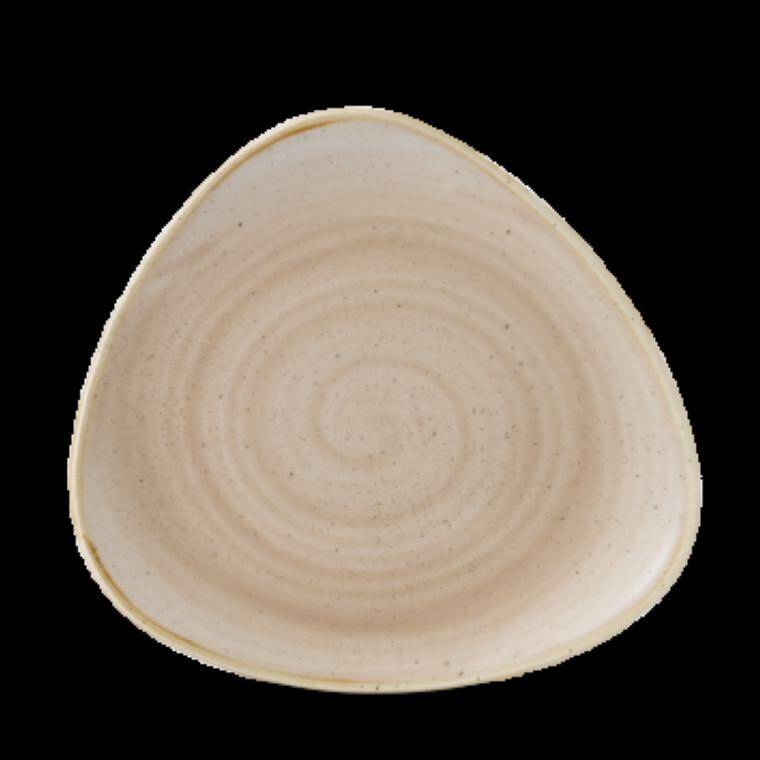 STONECAST NUTMEG CREAM Triangle Plate diam. 190 mm