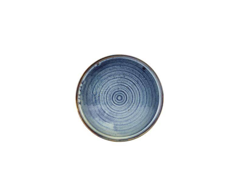 TERRA AQUA TERRA PORCELAIN AQUA BLUE PRESENTATION PLATE diam. 210 mm