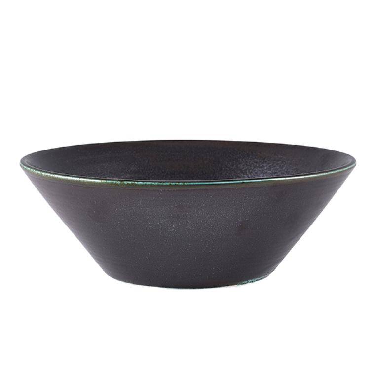 Terra Tableware Terra Porcelain Cinder Black Conical miska 19.5cm cap. 960 ml