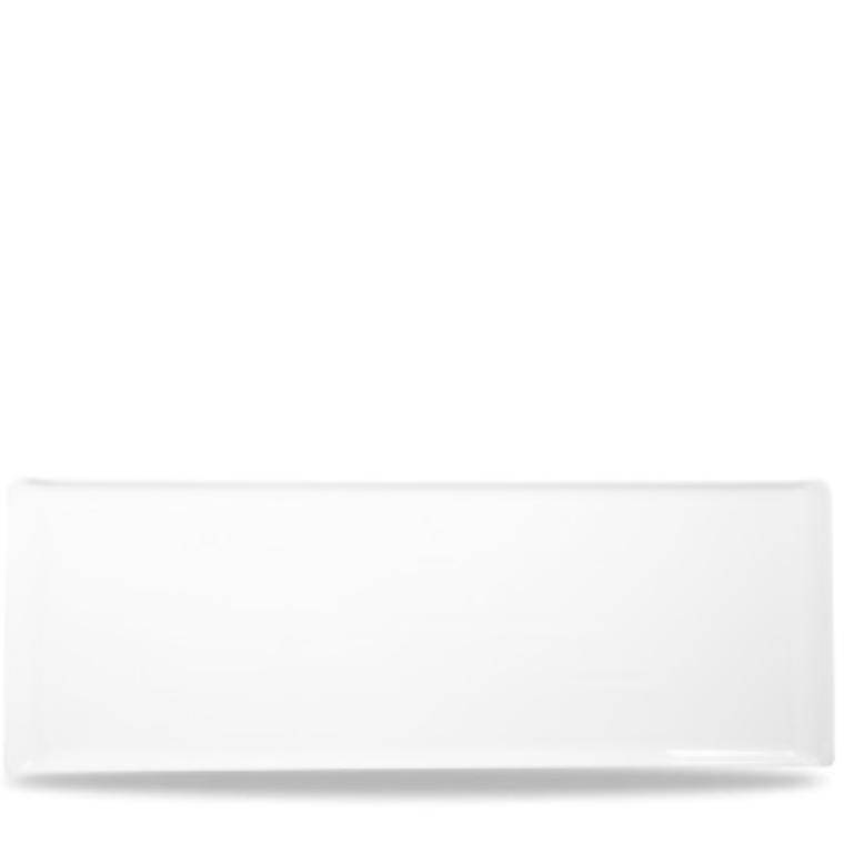 ALCHEMY BALANCE WHITE Rectangular Ceramic Buffet Tray 580x200 mm