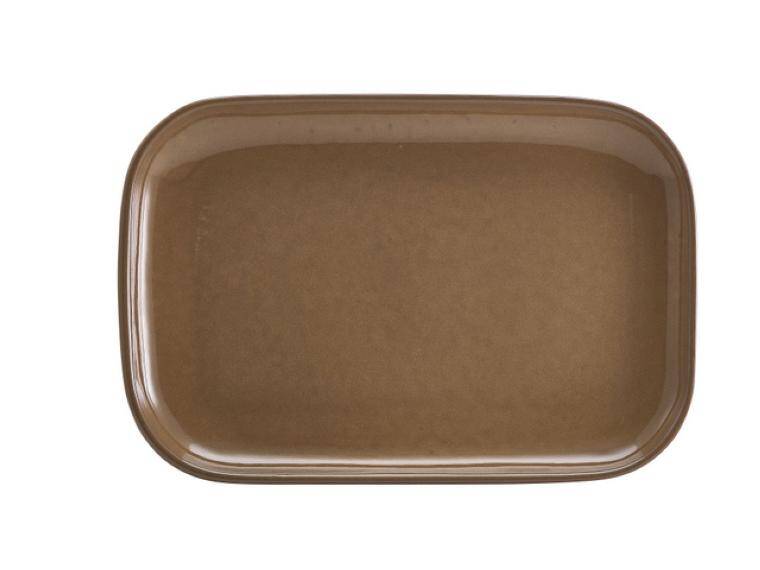 TERRA STONEWARE RUSTIC BROWN RECTANGULAR PLATE ( PRODUCT DISCONTINUED ) 345x235 mm  MAGAZYN UK