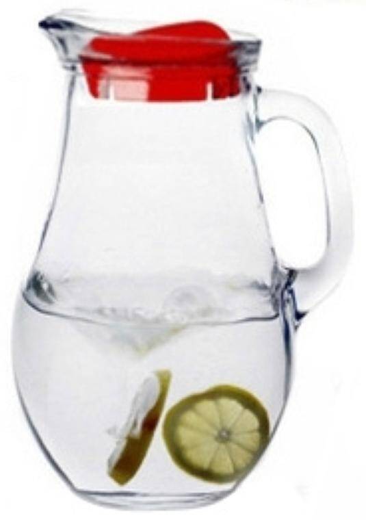 BISTRO pitcher 1,85 l z czerwoną pokrywką BISTRO ( 64408 - without lid )  CENA DO WYPRZEDANIA STOKU