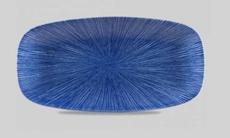 STUDIO PRINTS AGANO BLUE CHEF'S OBLONG PLATTER 189x355 mm  Discontinued - Endeavour to supply until Dec 2024