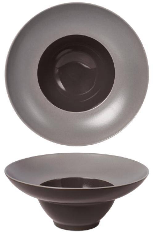 SATIN TAUPE PASTA PLATE cap. 430 ml  WYCOFANE ZE SPRZEDAYŻ, DOSTĘPNE DO WYCZERPANIA STOKU